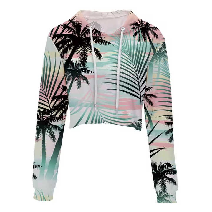 Sublimation Cropped Hoodies 